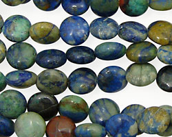 China Chrysocolla Puff Coin 8mm