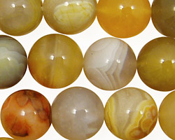 Yellow Botswana Round 14mm