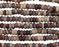 Porcelain Jasper Rondelle 4mm
