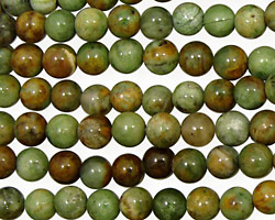 Petrified Green Opal Round 6mm