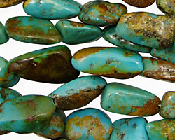 Chinese Turquoise (stab.) Nuggets 10-20x9-12mm