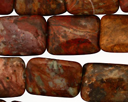 African Rainbow Agate Thin Pillow 20x15mm