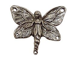 Green Girl Pewter Fairy Centerpiece 35x30mm