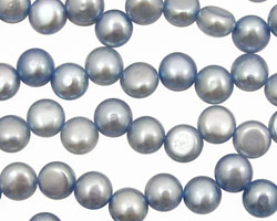 Sky Blue Dancing Button 6-6.5mm