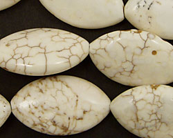Magnesite Horse Eye 28x16mm