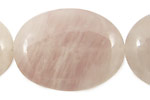 Natural Lavender Quartz Flat Oval 40x30mm