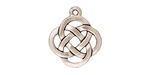 TierraCast Antique Silver (plated) Celtic Open Round Pendant 18x20mm