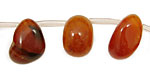 Carnelian (natural) Tumbled Nugget Drops 8-13x14-18mm