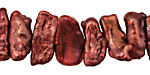 Rusty Pink Biwa Center-Drilled 5-7x19-21mm