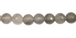 Natural Silver Quartz Faceted Round 8mm