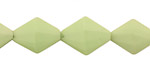 Lemon Chrysoprase Faceted Diamond 17x12mm