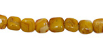 Crazy Lace Agate (yellow) Puff Square 8mm