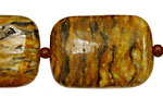 Yellow Zebra Jasper Thin Pillow 35x25mm