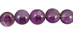 Amethyst Puff Coin 12mm