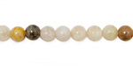 Bamboo Leaf Agate Round 6mm