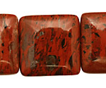 Brecciated Jasper Puff Square 30mm