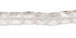 Rock Crystal Faceted Flat Square 10mm