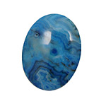 Larimar Blue Crazy Lace Oval Cabochon 30x40mm