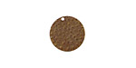 Vintaj Natural Brass Embossed Dots Coin 14mm