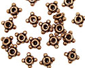 Antique Copper Beaded Square Rondelle 8mm