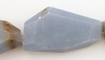Angelite Faceted Flat Slab 26-40x15-25mm