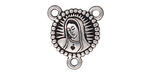 TierraCast Antique Silver (plated) Our Lady Link 19x22mm