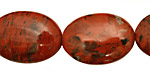 Brecciated Jasper Flat Oval 25x18mm