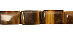 Tiger Eye Thin Pillow 15x10mm