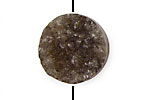 Smoky Agate Druzy Coin 25mm