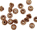 Antique Copper Wire Basket Bead Cap 7mm