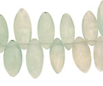 Green Fluorite Faceted Spear Drops 6-11x9-22mm