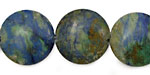 China Chrysocolla Puff Coin 20mm