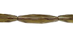 Smoky Quartz Faceted Rice 30x7mm