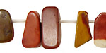 Mookaite Freeform Chip Drop Graduated 6-12x13-20mm