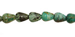African Turquoise Teardrop 10x7mm