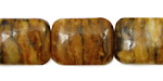 Yellow Zebra Jasper Thin Pillow 20x15mm