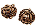 Antique Copper Round w/ Arcs & Roping 16mm