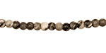 Black Tree Agate Round 4mm