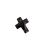 Onyx Faceted Cross 10x12mm