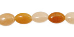 India Red Aventurine Flat Oval 12x8mm