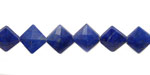 Lapis Faceted Diamond 10mm
