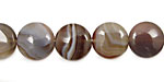 Botswana Agate (rich color) Puff Coin 12mm