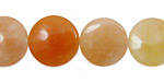 India Red Aventurine Puff Coin 16mm