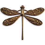 Vintaj Natural Brass Ornate Dragonfly Pendant 50x39mm