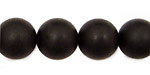 Brazil Black Stone (matte-finish) Round 14mm
