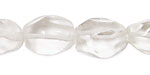 Rock Crystal Tumbled Faceted Nugget 18x13-23x15mm