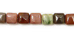 Imperial Jasper Puff Square 8mm