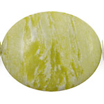 Natural Lemon Jade Flat Oval 50x40mm