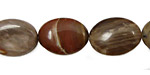 Russian Fossil Stone Flat Oval 18x13mm