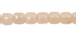 Peach Jade (nat.) Puff Square 8mm